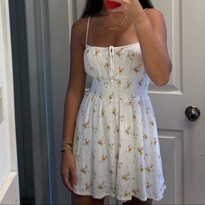 white floral sundress